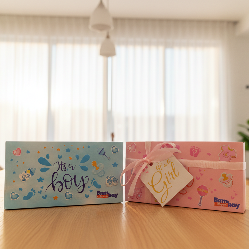It's a Boy" & "It's a Girl" Gift Boxes