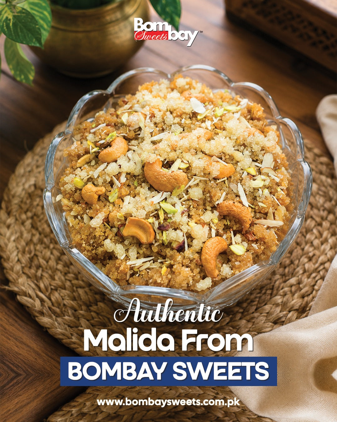 Premium Authentic Malida with Dry Fruits